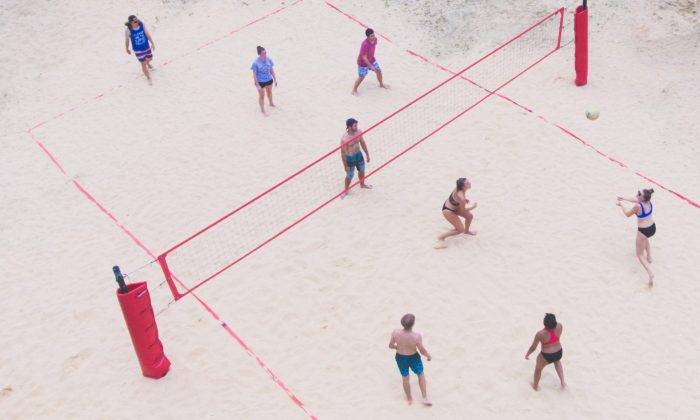 sand volleyball court in concord